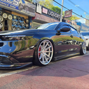 FERRADA CM2 Wheels Size 20x9 / 20x10 Machine Silver with Chrome Lip for Honda Accord 2022-2026 - with Air Suspension