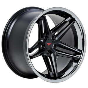 FERRADA CM1 Wheel Size 22 Matte Black with Chrome Lip (Custom Finish)