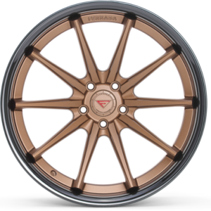 FERRADA FR4 Wheels Rims Size 22 Matte Bronze with Gloss Black Lip