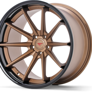 FERRADA FR4 Wheels Rims Size 22 Matte Bronze with Gloss Black Lip