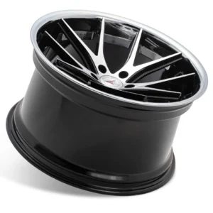 FERRADA FR2 Wheels Size 20 Machine Black with Chrome Lip
