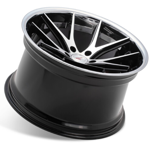 FERRADA FR2 Wheels Size 20 Machine Black with Chrome Lip