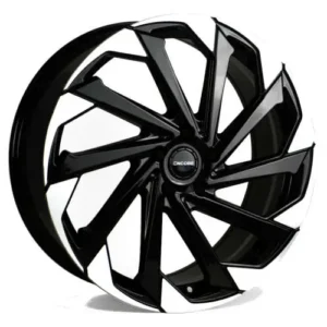 ENCORE Alloys ENC106 WHEEL SIZE 22 Inch Gloss Black with Machined Outer Spokes