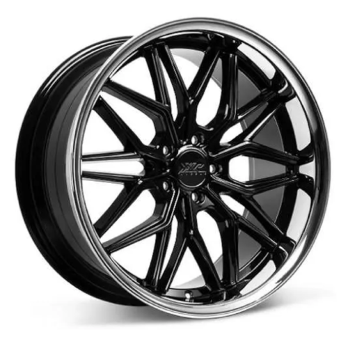 XXR 586 Rim Wheel Size 20 Inch Gloss Black w/ Chrome Lip