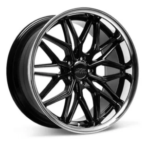 XXR 586 Rim Wheel Size 20 Inch Gloss Black w/ Chrome Lip