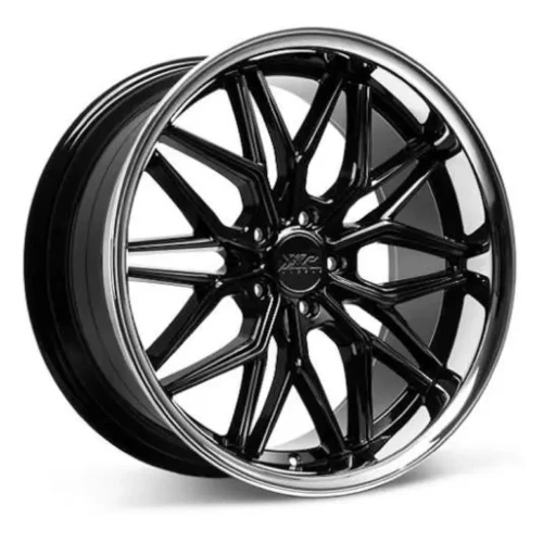 XXR 586 Rim Wheel Size 20 Inch Gloss Black w/ Chrome Lip