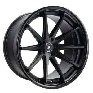 ROHANA RFC10 Wheel Rim Size 20 Inch Matte Black with a Gloss Black Lip