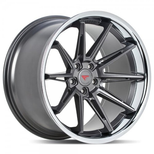 FERRADA CM2 Wheel Rim Size 20 Inch Matte Graphite with Chrome Lip