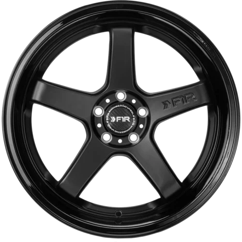 F1R FC5 Wheel Size 18 Inch Matte Black with Gloss Black Lip