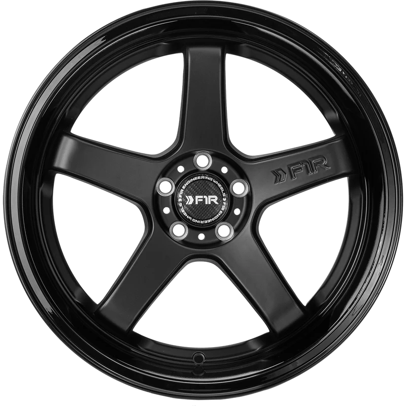 F1R FC5 Wheel Size 18 Inch Matte Black with Gloss Black Lip - Imagen 2