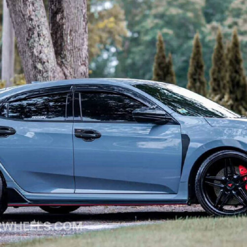 FERRADA CM1 Wheels Rim Size 20 Inch Matte Black with Gloss Black Lip for Honda Civic Type R (2017-2026) Wheel & Tire Package