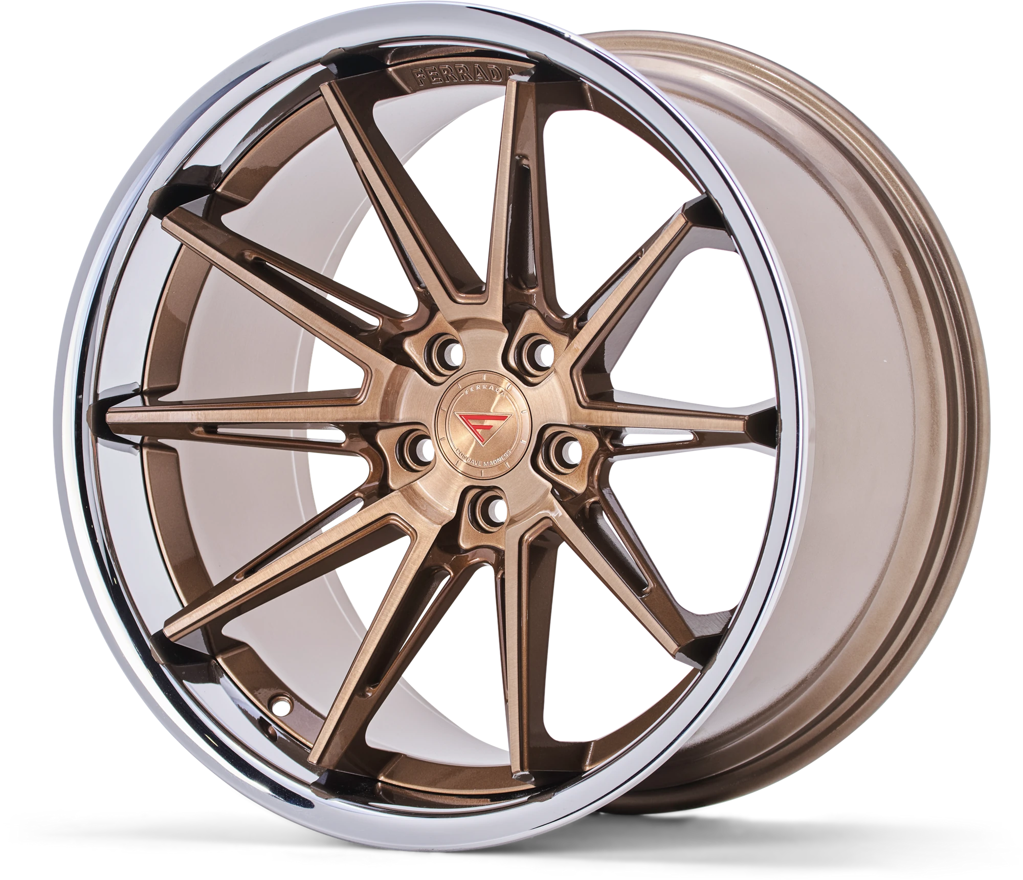 FERRADA CM2 Wheels Rim 20 Inch Brushed Cobre with Chrome Lip - Image 3