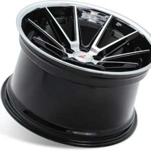 FERRADA CM2 Wheels Size 20 Machine Black with Gloss Black Lip
