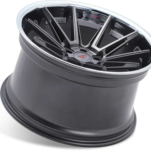 FERRADA CM2 Wheels Rims Size 22 Inch Matte Graphite with Chrome Lip for 2016 Porsche Macan S