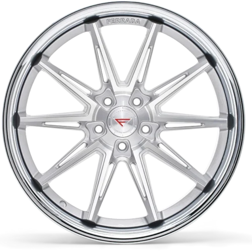 FERRADA CM2 Wheels Size 20x9 / 20x10 Machine Silver with Chrome Lip for Honda Accord 2022-2026 - with Air Suspension