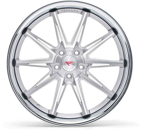 FERRADA CM2 Wheels Size 20 Machine Silver with Chrome Lip - Image 2