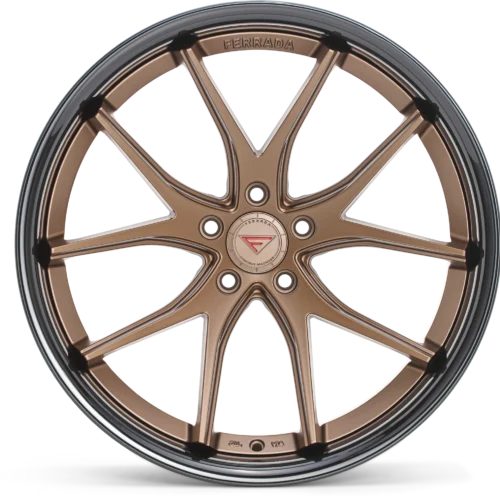 FERRADA FR2 Wheels Size 20 Matte Bronze with Gloss Black Lip
