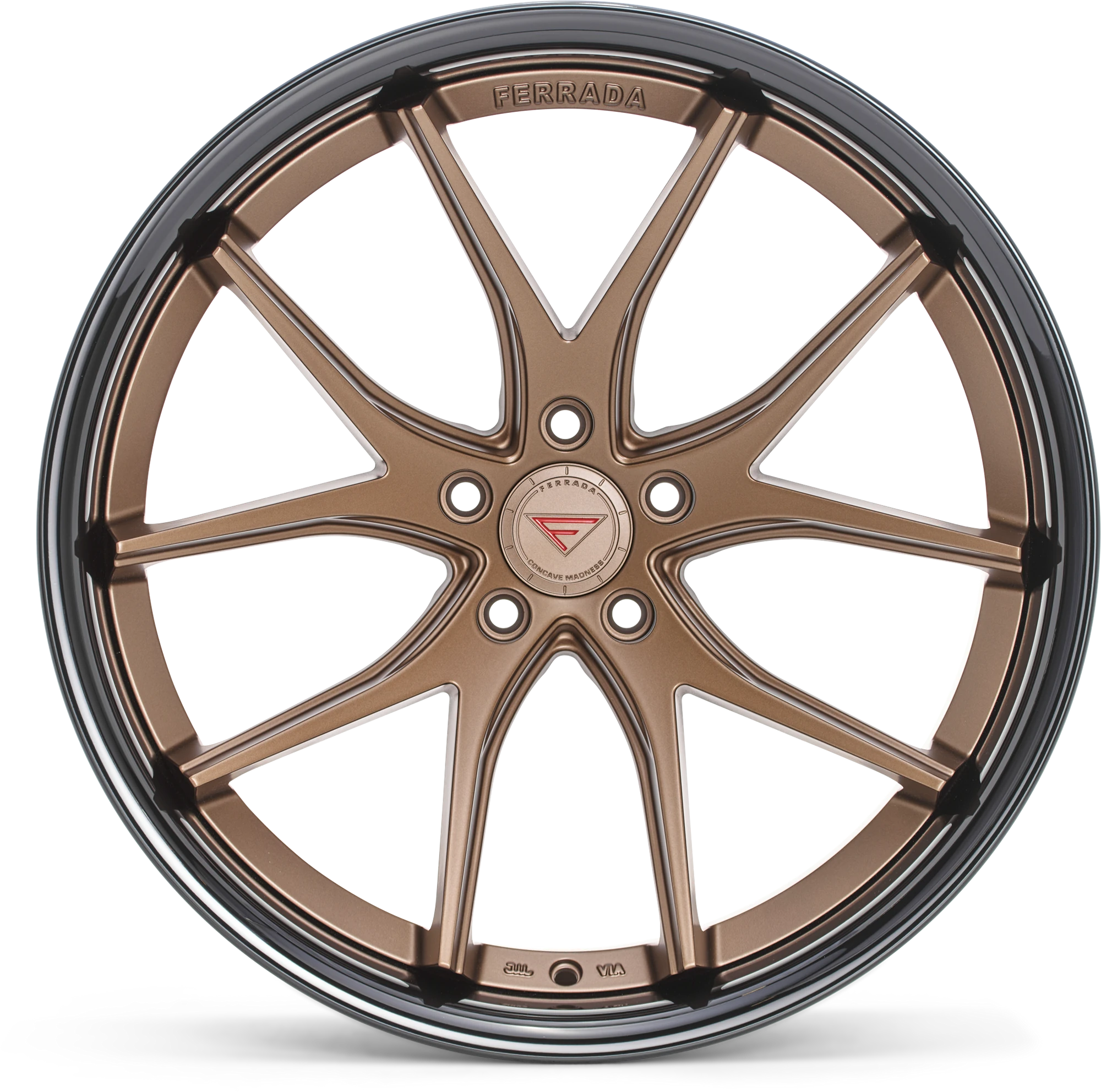 FERRADA FR2 Wheels Size 20 Matte Bronze with Gloss Black Lip - Image 3