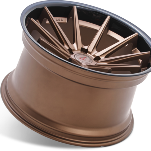 FERRADA FR4 Wheels Rims Size 22 Matte Bronze with Gloss Black Lip