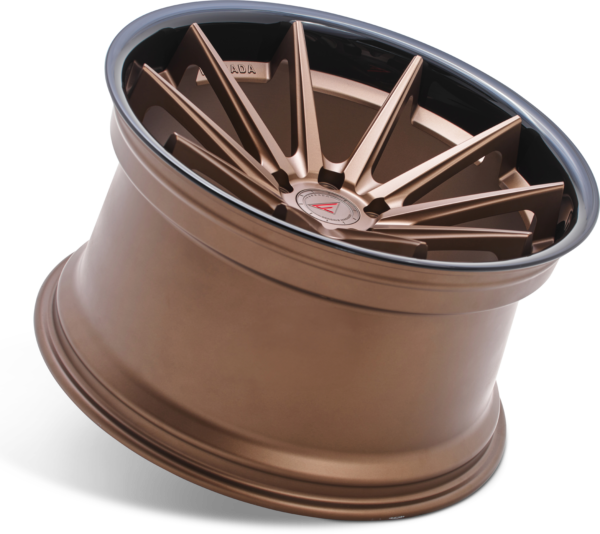 FERRADA FR4 Wheels Rims Size 22 Matte Bronze with Gloss Black Lip - Image 4