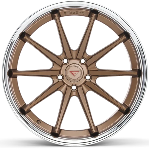FERRADA FR4 Wheels Rims Size 19 Matte Bronze with Chrome Lip