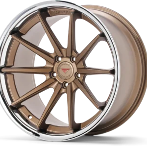 FERRADA FR4 Wheels Rims Size 19 Matte Bronze with Chrome Lip