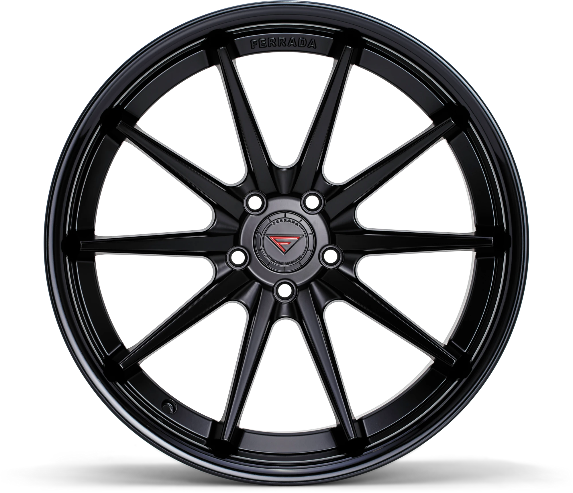 FERRADA FR4 Wheels Size 19 Matte Black with Gloss Black Lip - Imagen 2