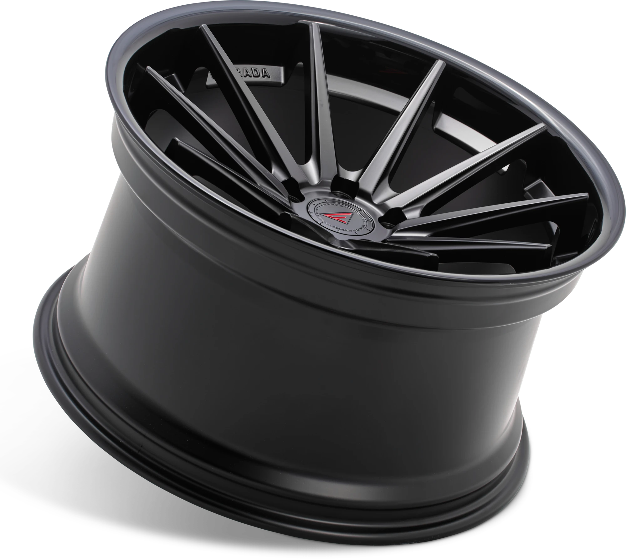 FERRADA FR4 Wheels Size 19 Matte Black with Gloss Black Lip - Imagen 4