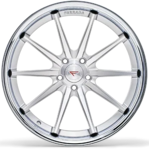 FERRADA FR4 Wheels Rims Size 22 Machine Silver with Chrome Lip