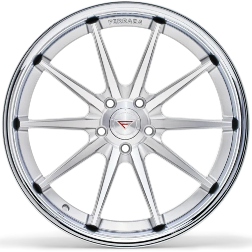 FERRADA FR4 Wheels Rims Size 22 Machine Silver with Chrome Lip