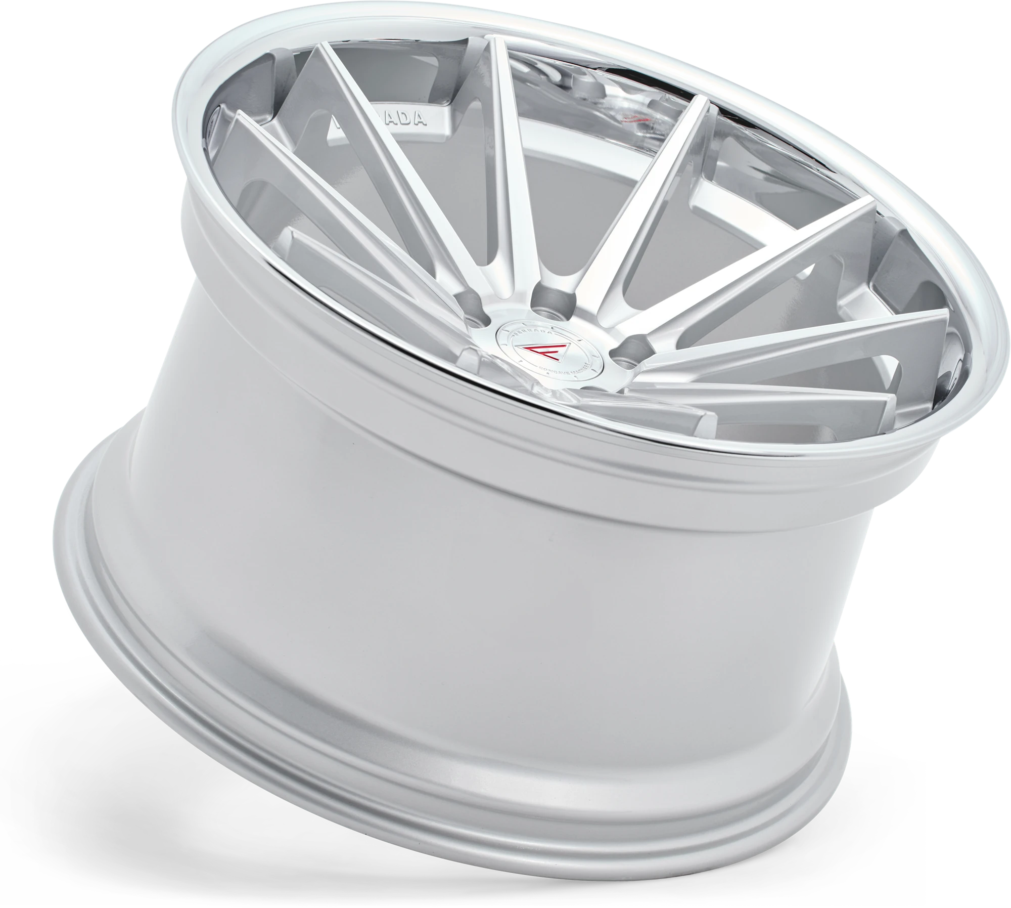 FERRADA FR4 Wheels Rims Size 22 Machine Silver with Chrome Lip - Image 5