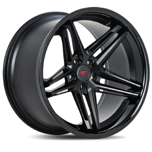 FERRADA CM1 Wheel Rim 22 Inch Matte Black with Gloss Black Lip for 2016 Porsche Macan S
