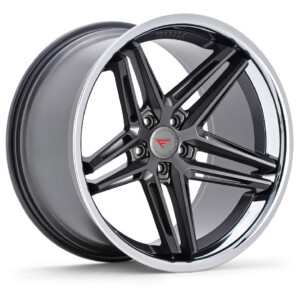 FERRADA CM1 Wheel Rim Size 19 Matte Graphite with Chrome Lip
