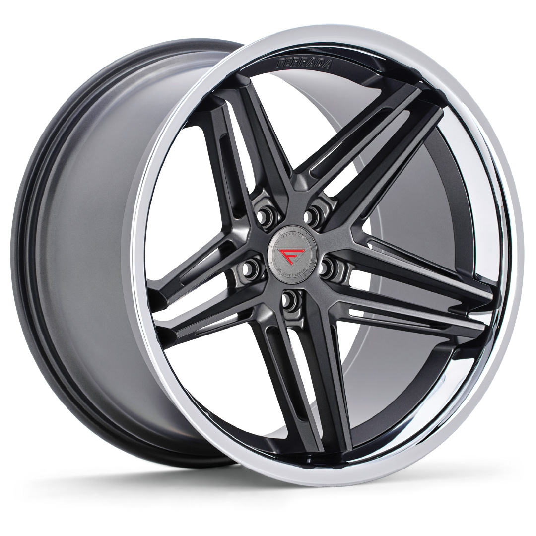 FERRADA CM1 Wheel Rim Size 19 Matte Graphite with Chrome Lip