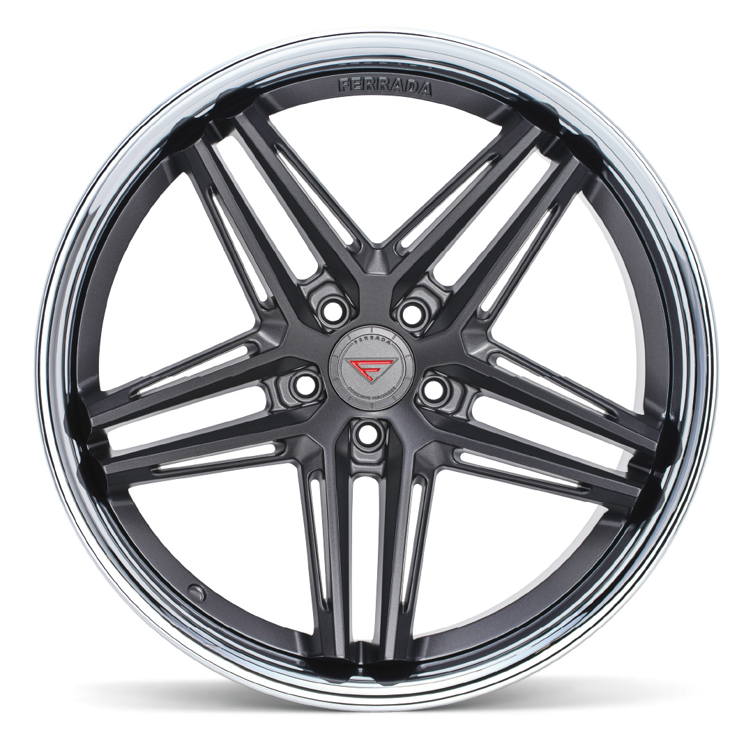 FERRADA CM1 Wheel Rim Size 19 Matte Graphite with Chrome Lip - Imagen 3