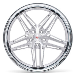 FERRADA CM1 Wheel Size 19 Machine Silver with Chrome Lip