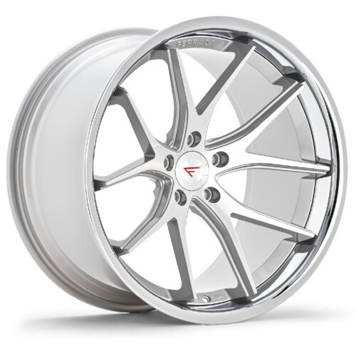 FERRADA FR2 Wheel Size 19 Machine Silver with Chrome Lip