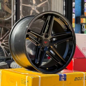 FERRADA CM1 Wheels Rim Size 20 Inch Matte Black with Gloss Black Lip for Honda Civic Type R (2017-2026) Wheel & Tire Package