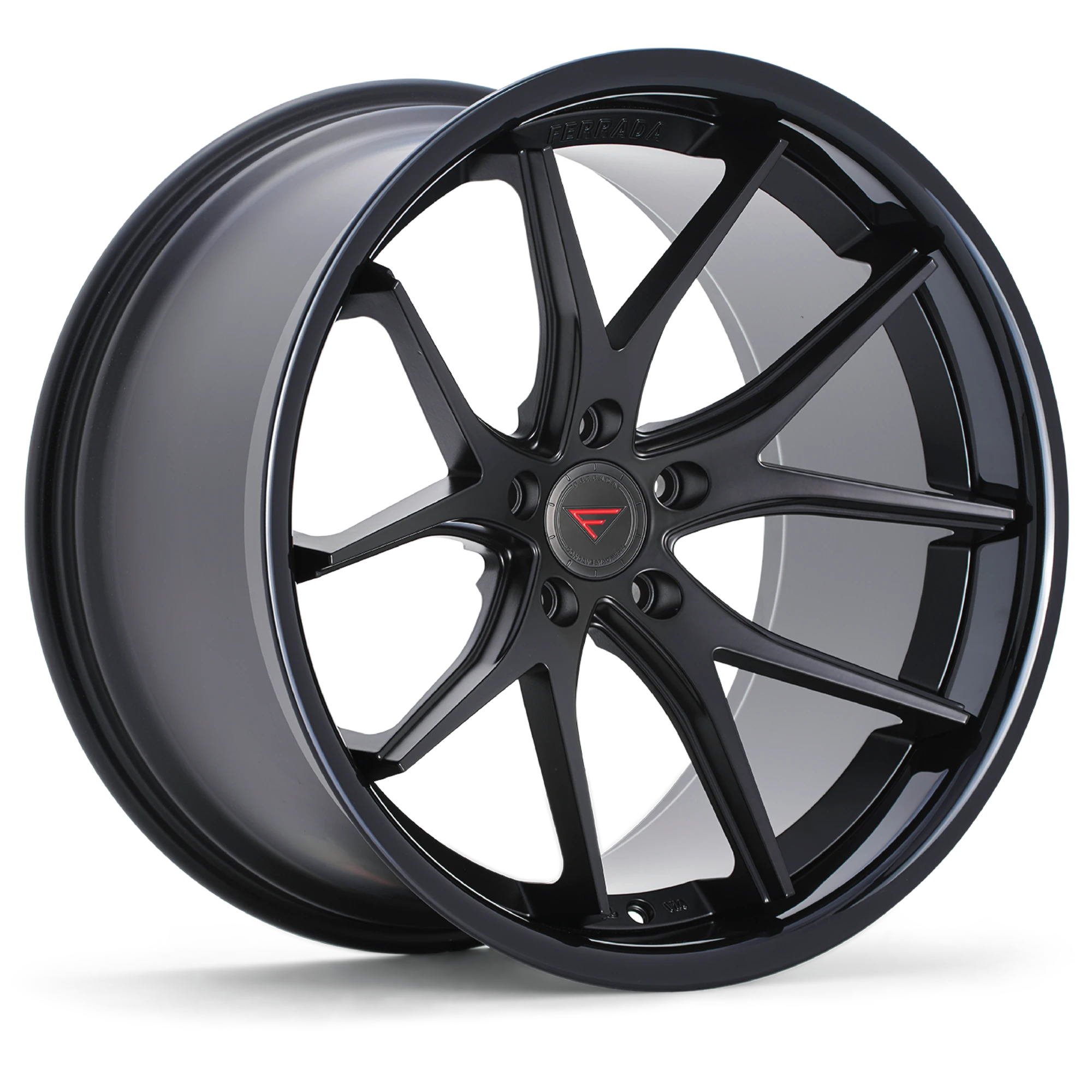 FERRADA FR2 Wheel Size 19 Matte Black with Gloss Black Lip