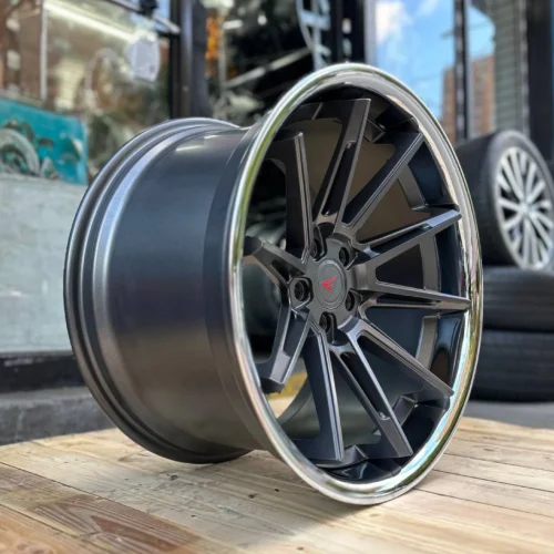 FERRADA CM2 Wheel Rim Size 20 Inch Matte Graphite with Chrome Lip