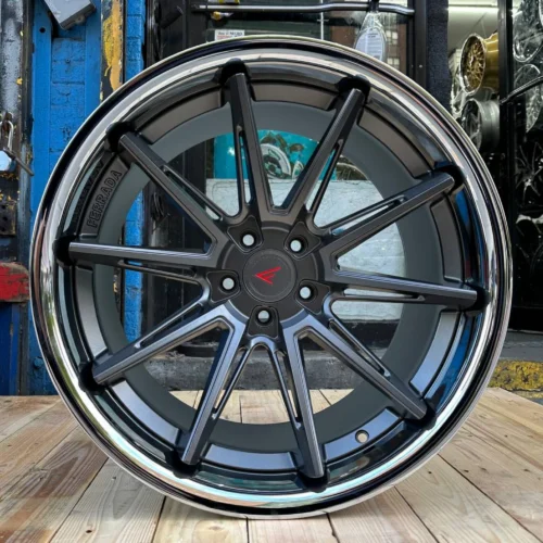 FERRADA CM2 Wheel Rim Size 20 Inch Matte Graphite with Chrome Lip