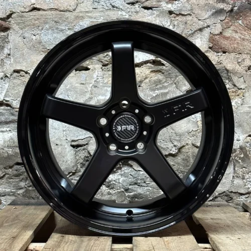 F1R FC5 Wheel Size 18 Inch Matte Black with Gloss Black Lip