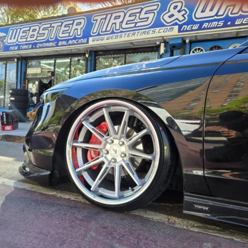 FERRADA CM2 Wheels Size 20x9 / 20x10 Machine Silver with Chrome Lip for Honda Accord 2022-2026 - with Air Suspension