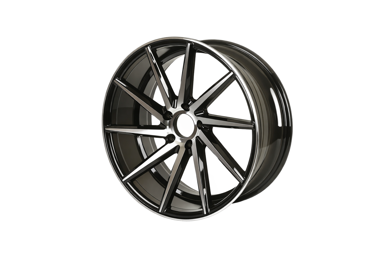 IPW W005 Wheel Rim Size 19 Inch Gloss Black Machine Face - Imagen 2