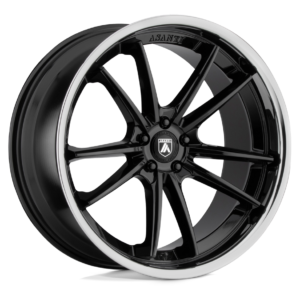 Asanti Wheels ABL-23 SIGMA Size 22 Gloss Black with Chrome Lip