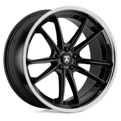 Asanti Wheels ABL-23 SIGMA Size 22 Gloss Black with Chrome Lip
