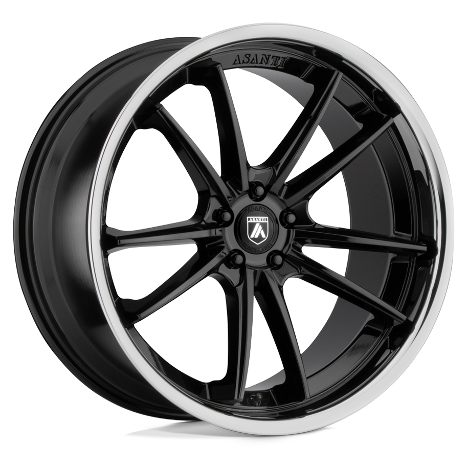 Asanti Wheels ABL-23 SIGMA Size 22 Gloss Black with Chrome Lip