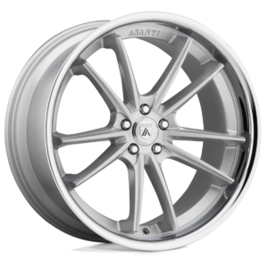 Asanti Wheels ABL-23 SIGMA Size 22 Brushed Silver with Chrome Lip