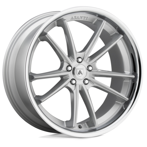 Asanti Wheels ABL-23 SIGMA Size 22 Brushed Silver with Chrome Lip