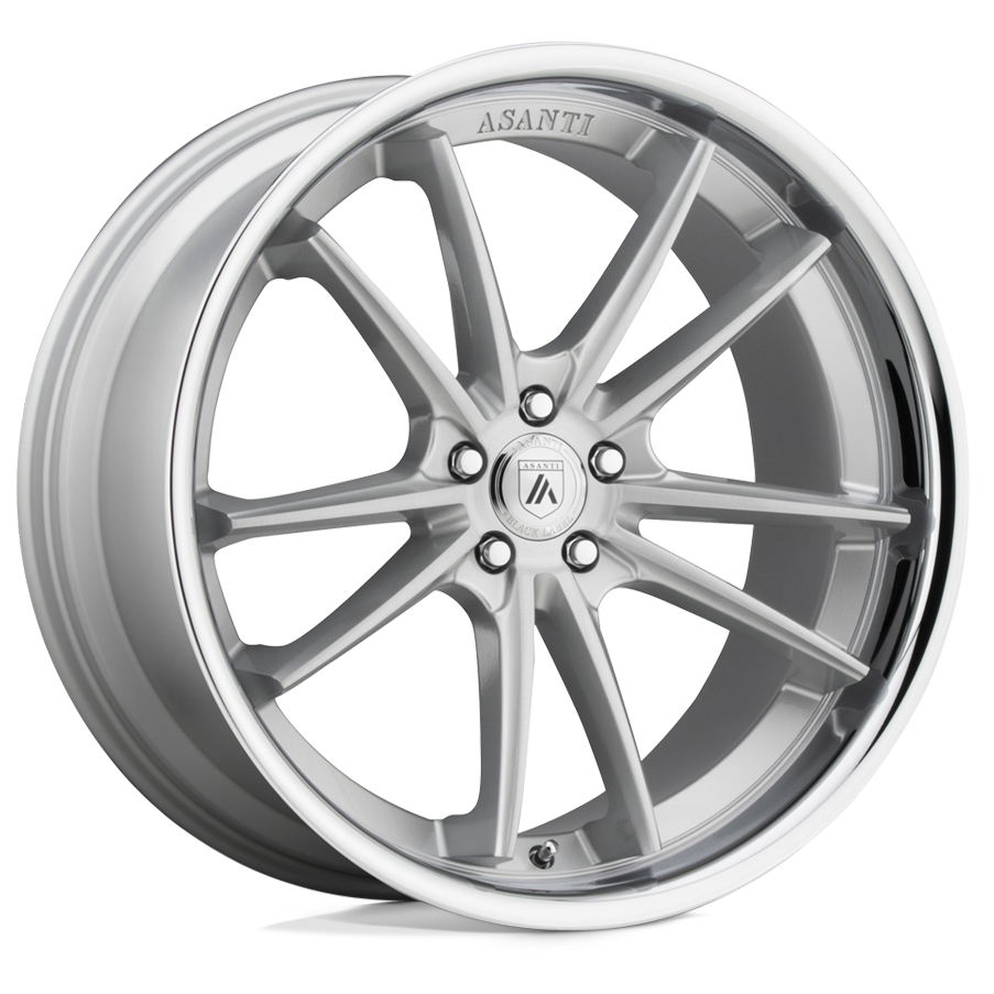 Asanti Wheels ABL-23 SIGMA Size 22 Brushed Silver with Chrome Lip